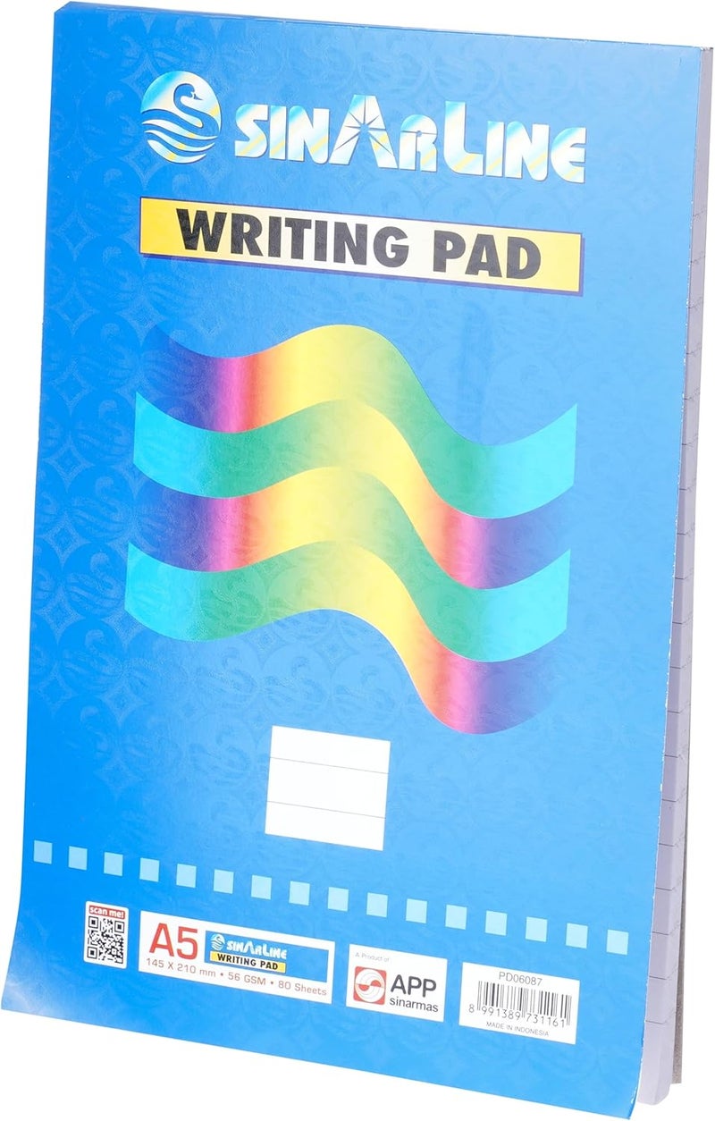 SINARLINE Writing Pad, A5 Ruled - Image 1