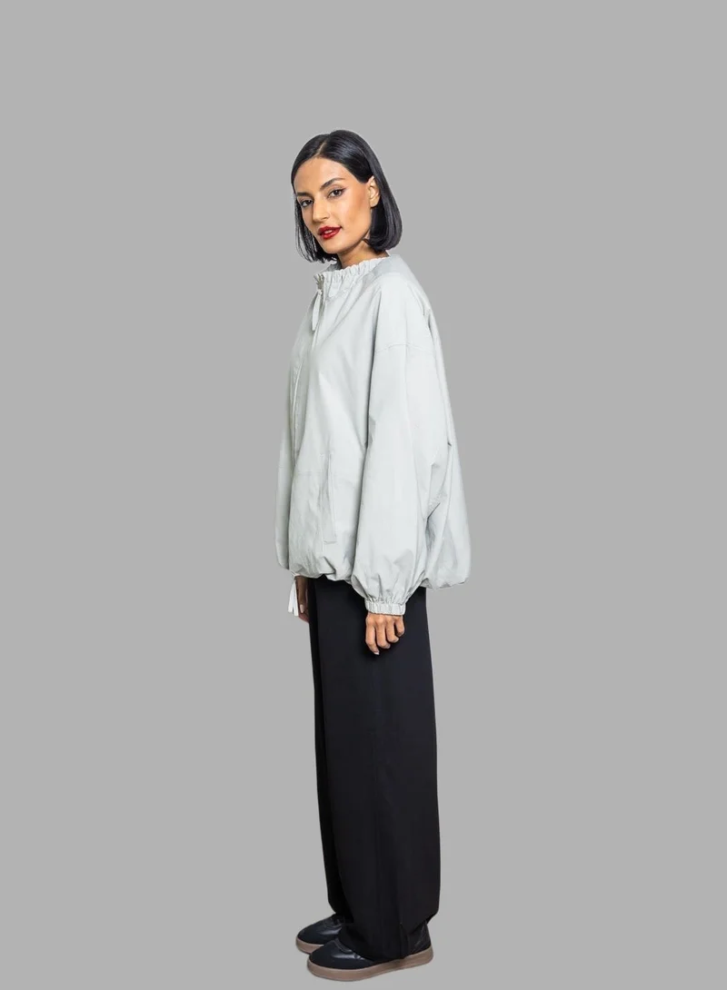 Bond Light Grey Sport Lightweight Jacket with Zip Closure – Light Grey for Women | Best Price UAE