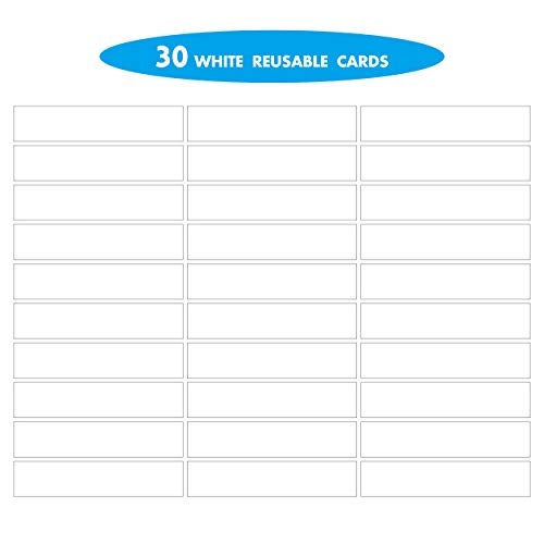 Vantasii Organization Center Pocket Chart, Wall File Organizer Folder with 30 File Pockets, 30 Dry-Erase Cards Plus 5 Over The Door Hooks and 8 Wall Hooks, 47 X 42 inch - Image 5