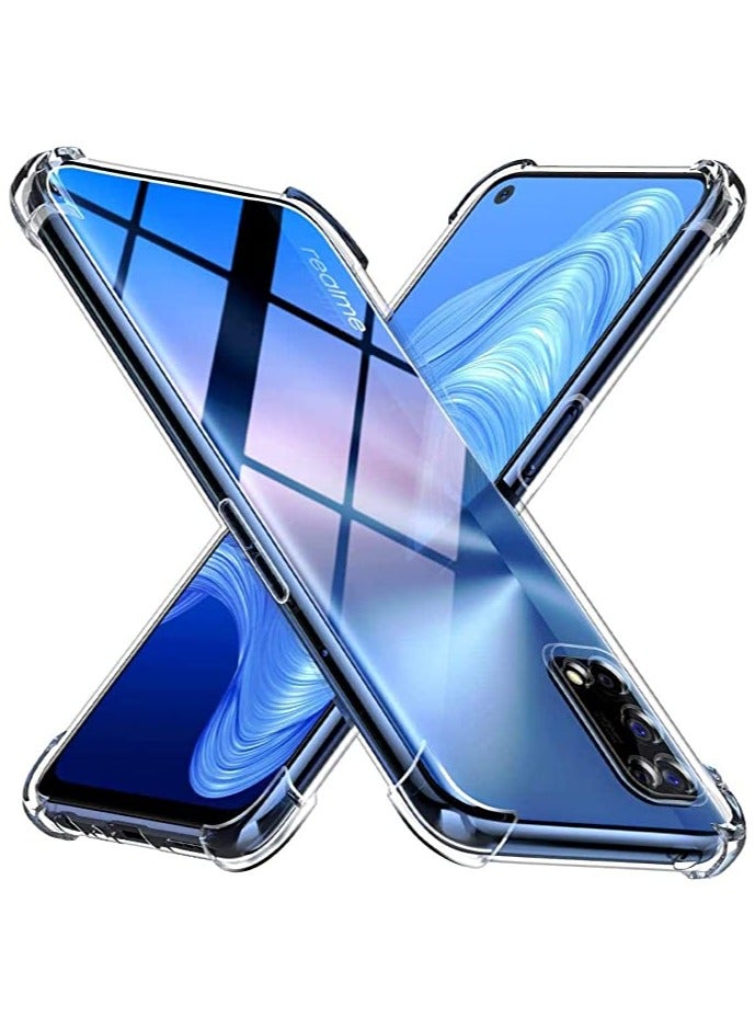 For Realme 7 Pro Silicone Case Transparent TPU Gorilla Anti-shock Protector Camera ShockProof Corners - Clear - Image 1