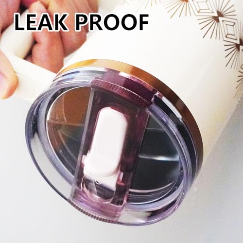 Dreamfocus 14 oz Leak Proof Flip Straw Lid Replacement for Stanley 14 oz Quencher H2.0 and ProTour Tumbler - Image 3