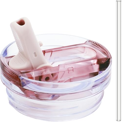 Dreamfocus 14 oz Leak Proof Flip Straw Lid Replacement for Stanley 14 oz Quencher H2.0 and ProTour Tumbler - Image 1