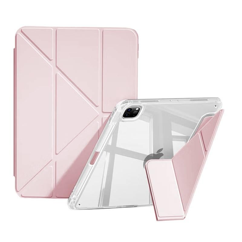 DGG Pink Smart iPad Case Compatible with Multiple iPad Models with Pencil Holder - Image 1