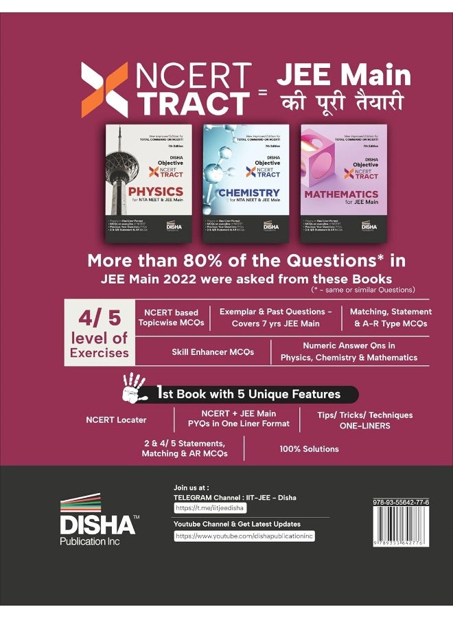 Disha Objective NCERT Xtract Mathematics for NTA JEE Main 6th Edition One Liner Theory, MCQs on every line of NCERT, Tips on your Fingertips, Previous ... Bank, Mock Tests, Useful for BITSAT & VITEEE  - Image 3
