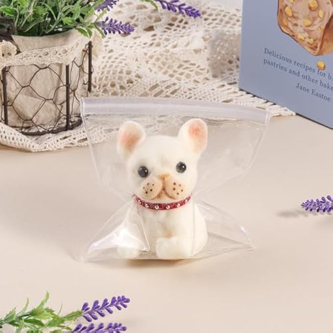 Anboor Squishies Toys for Dogs - Soft Cream Yellow Dog Squishies Toy for Kids and Adults, Cute Realistic Sensory Fidget Toy with Collar (4.1 inch) - Image 4