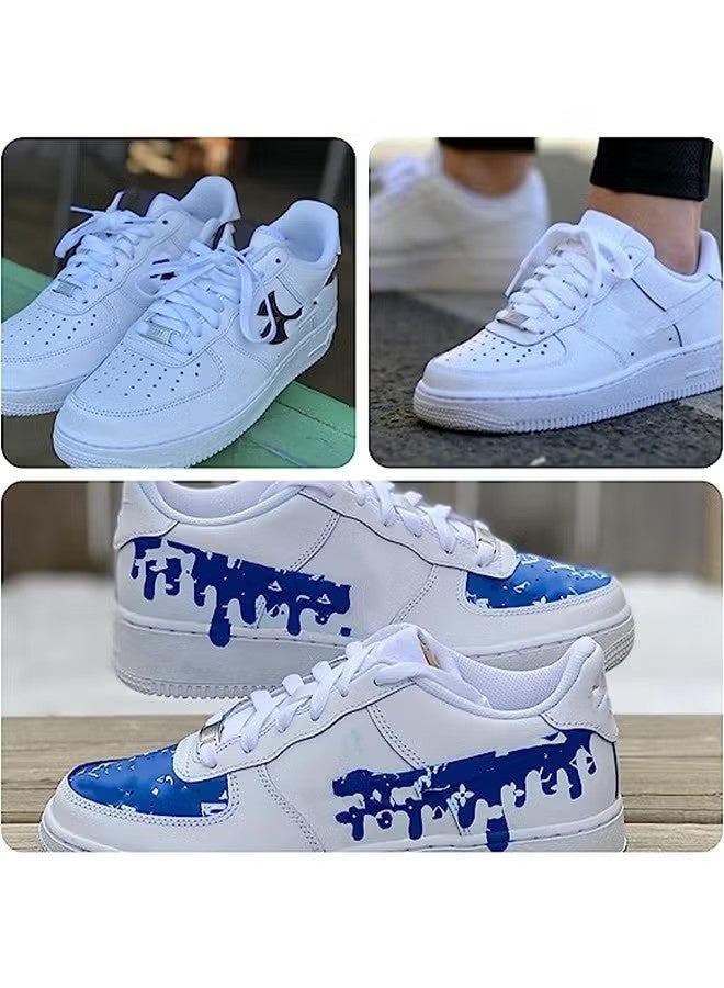 4 أزواج من حُلي أربطة الأحذية مع 4 أزواج من أربطة الأحذية الرياضية المسطحة بطول 120 سم - Image 5