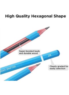 Y&D Sketch Pencils for Drawing 2B, 12 Pcs Professional Art Shading  - Image 2