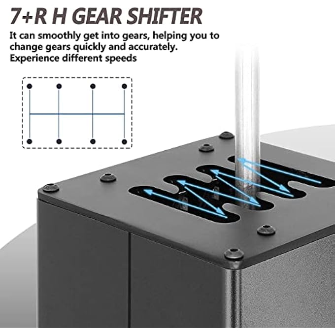 ريحني Goshyda USB Simulatorer Professional 7R PC SIM Racing Games ناقل حركة H لعجلة G29 G27 G25 G920 T300RS GT عجلة القيادة - Image 3