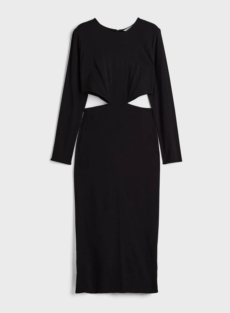 H&M Cutout Midi Dress