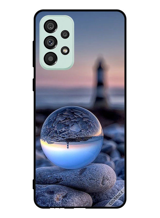 Covernex Protective Case Cover For Samsung Galaxy A53 5G Awesome Photgraphy Of Nature In Round Glass - Image 1