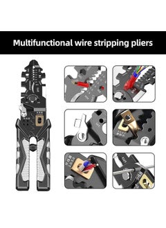 DVIJISHA Dvijisha Wire Stripper and Cutter Pliers Tools For Electrician 25in1 Multifunctional Wire Stripping Cutting and Crimping with Splitting and Winding Stainless Steel Hand Tool Pliers Wrench  - Image 2