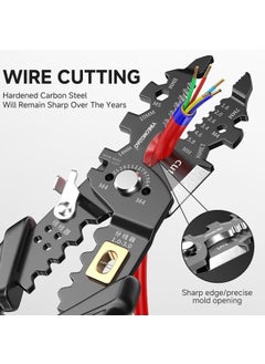 DVIJISHA Dvijisha Wire Stripper and Cutter Pliers Tools For Electrician 25in1 Multifunctional Wire Stripping Cutting and Crimping with Splitting and Winding Stainless Steel Hand Tool Pliers Wrench  - Image 3