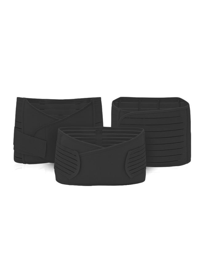 Three-piece Set Of Abdominal Belt, Elastic Postpartum Abdominal Belt, Waist Belt, Natural Birth, Caesarean Section, Breathable Binding Belt