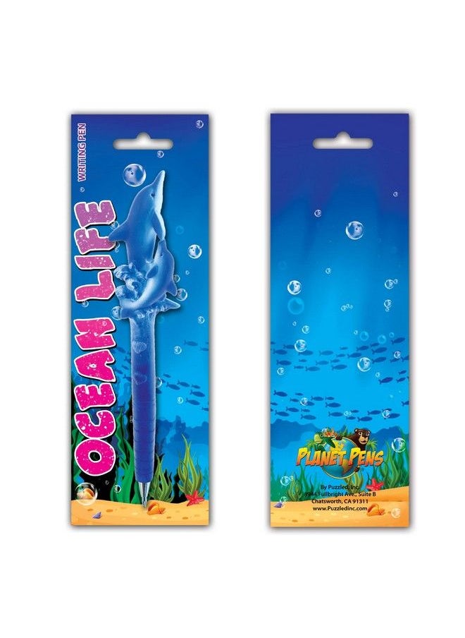 Puzzled Planet Pens Dolphin & Calf Novelty Pen Cute & Unique Kids & Adults Office Supplies Ballpoint Pen Colorful Sea Life Writing Pen Instrument For School & Office  - Image 5