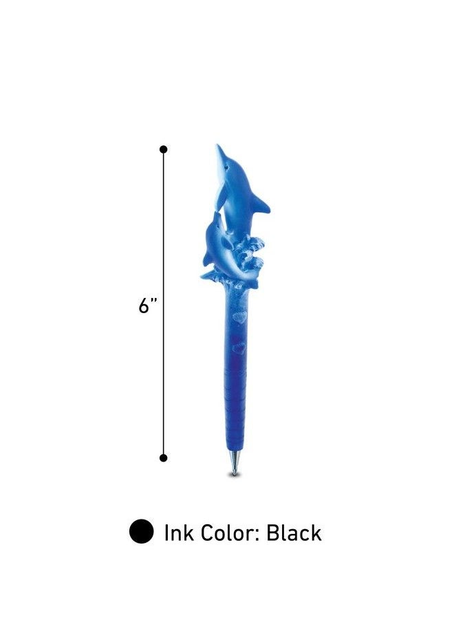 Puzzled Planet Pens Dolphin & Calf Novelty Pen Cute & Unique Kids & Adults Office Supplies Ballpoint Pen Colorful Sea Life Writing Pen Instrument For School & Office  - Image 3