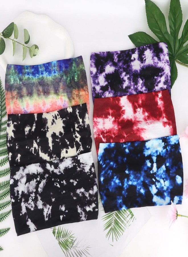 YARIEW Boho Headbands for Women Wide Bandana Headbands Stretch Knotted Headband Elastic Head Bands Women's Hair Band Non-Slip Yoga Workout Head Wrap Hair Accessories for Women - Image 4