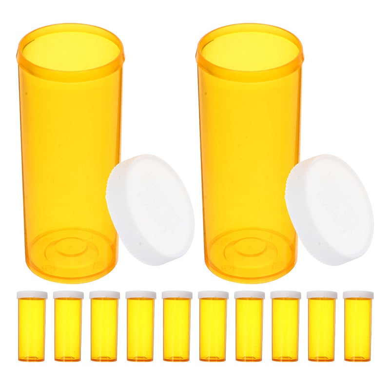 Pcs Empty Bottle With Caps Small Travel Vials Clear Case Organizer For Home Travel Orange - Image 5