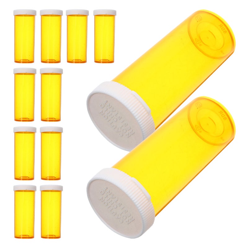 Pcs Empty Bottle With Caps Small Travel Vials Clear Case Organizer For Home Travel Orange - Image 3