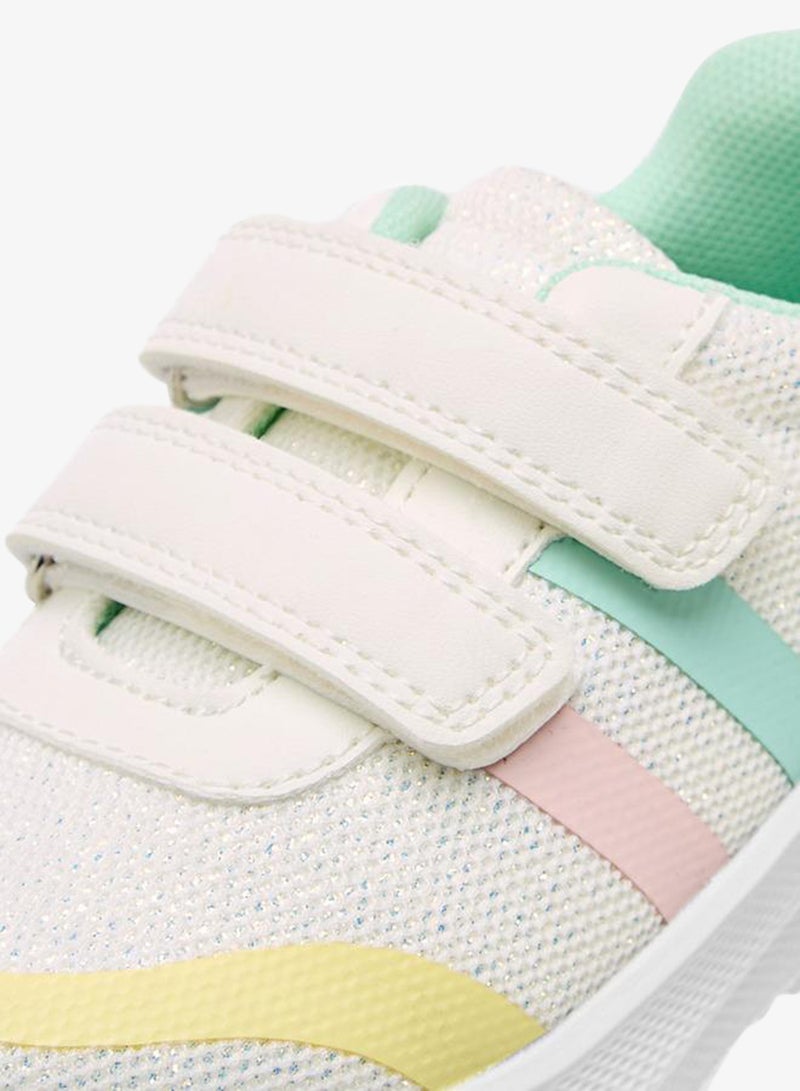 Barefeet Girls Panelled Hook and Loop Sneakers - Image 4