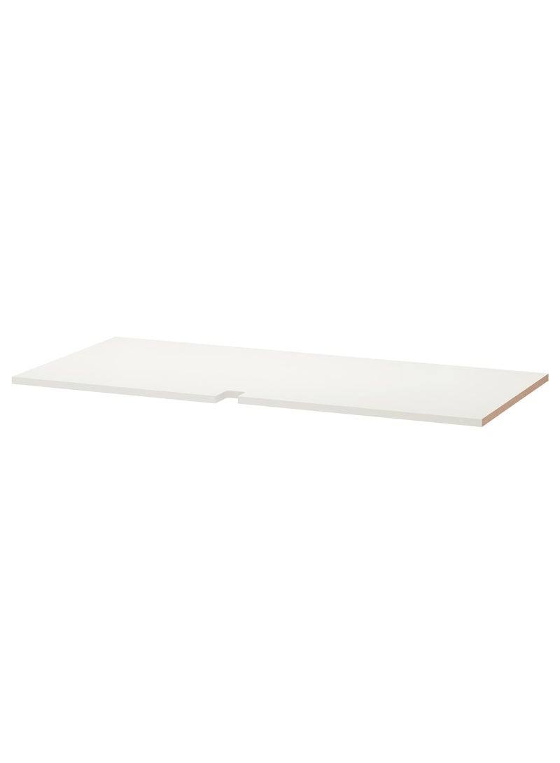 IKEA FRAKTA Shelf for corner base cabinet - white - 128 cm