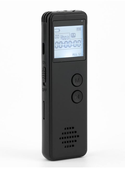مسجل صوت رقمي لتسجيل الصوت لمسافات طويلة، ديكتافون MP3 مع تقليل الضوضاء، تسجيل بنقرة واحدة، مشغل تسجيلات بصيغة MP3 و WAV، جودة صوت واضحة 128 كيلوبت/ثانية، الموديل SK-299