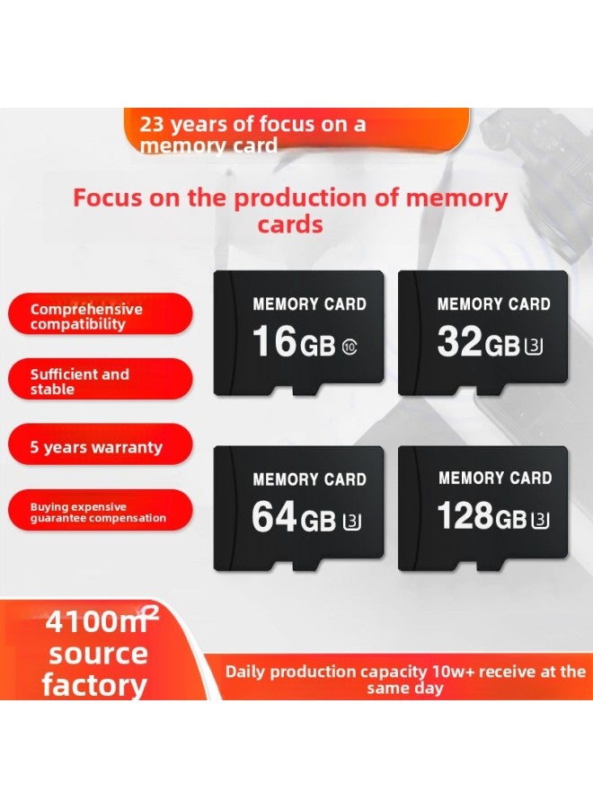 High-speed Tf Card 32g Memory Card Wholesale 128g Memory Card 16g Monitoring Memory Card Sd Card Tf Mobile Phone Memory Card 