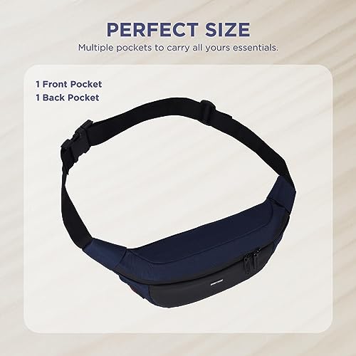 WILDHORN Waist Bags for Men Women I Ultra Strong Stitching Sturdy Zippers Waterproof Pocket Large Fanny Pack for Hiking Travel Camping Running - Image 5