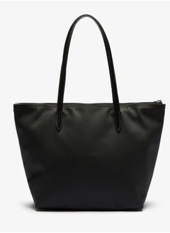 LACOSTE Lacoste Women's L12.12 Concept Fashion Versatile Large Capacity Zipper Handbag Tote Bag Shoulder Bag Medium Black  - Image 5