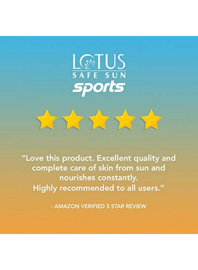 LOTUS HERBALS Safe Sun Sports Super Stay Sunscreen Cream Spf 70 Pa+++ Sweat & Waterproof Preservatives Free 80G  - Image 3