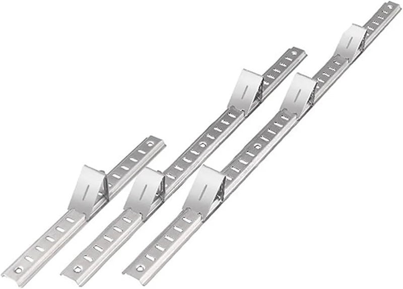 مشابك رف الثلاجة من الفولاذ المقاوم للصدأ 20 قطعة، خطافات رف الفريزر متينة، مشابك زجاجية - Image 4