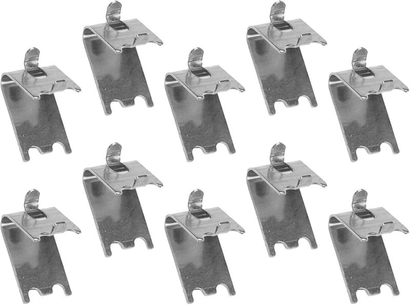 مشابك رف الثلاجة من الفولاذ المقاوم للصدأ 20 قطعة، خطافات رف الفريزر متينة، مشابك زجاجية - Image 3