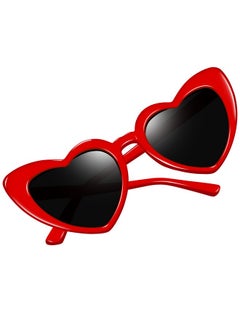 Retro Red Heart Shaped Sunglasses Uv400 Oversized Heart Sun Glasses Lovely Shades For Women Valentine Party Costume Shady Rays Sunnies - pzsku/ZCDFD76006CE5EB8E8733Z/45/_/1735817442/0e18b900-6ca5-4994-afa4-4072dfccdcdb