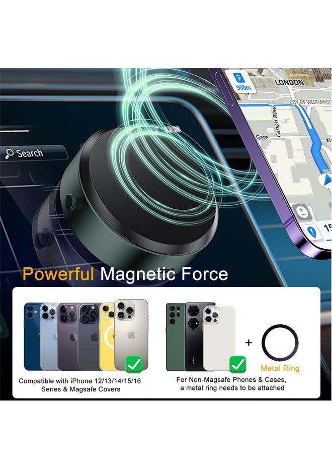 PADOM Magnetic Suction Phone Mount, Magnetic Cell Phone Holder for Car, Suction Cup Car Phone Holder, Suitable for Car/Mirror/Gym/Kitchen Smooth Surface, Compatible with iPhone & Android - Image 5