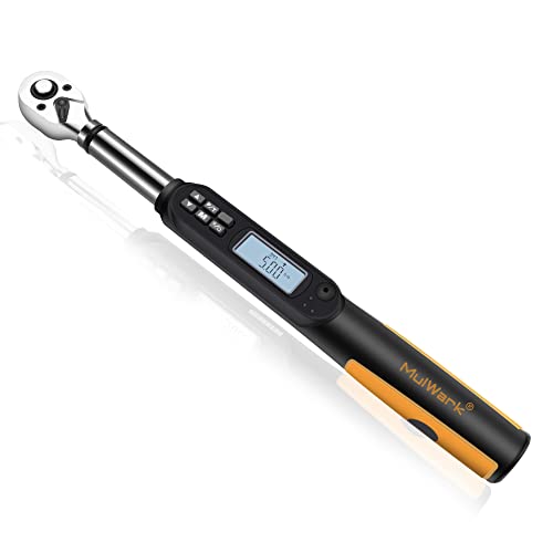 MULWARK 3/8" Digital Torque Wrench Electronic Set, with Buzzer & LED, 2.2-44.3 ft-lbs(3-60 Nm), High Precision Adjustable Electronic Torque Wrenches Car Repairing Tool Calibrated with Storage Case - Image 1