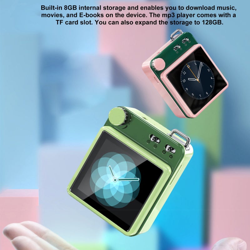 Mahdi Bluetooth Player 3.5inch IPS Color Screen Portable Music MP3 Player - BT5.0 Technology Zinc Alloy Shell Digital Player for Music E-book FM Video - Image 4