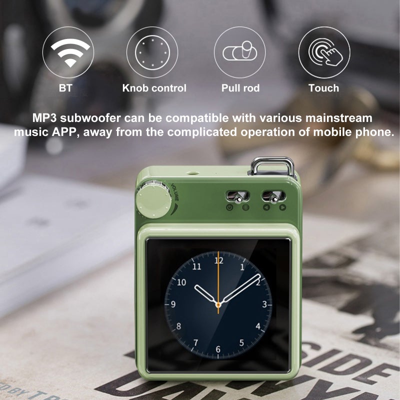 Mahdi Bluetooth Player 3.5inch IPS Color Screen Portable Music MP3 Player - BT5.0 Technology Zinc Alloy Shell Digital Player for Music E-book FM Video - Image 2