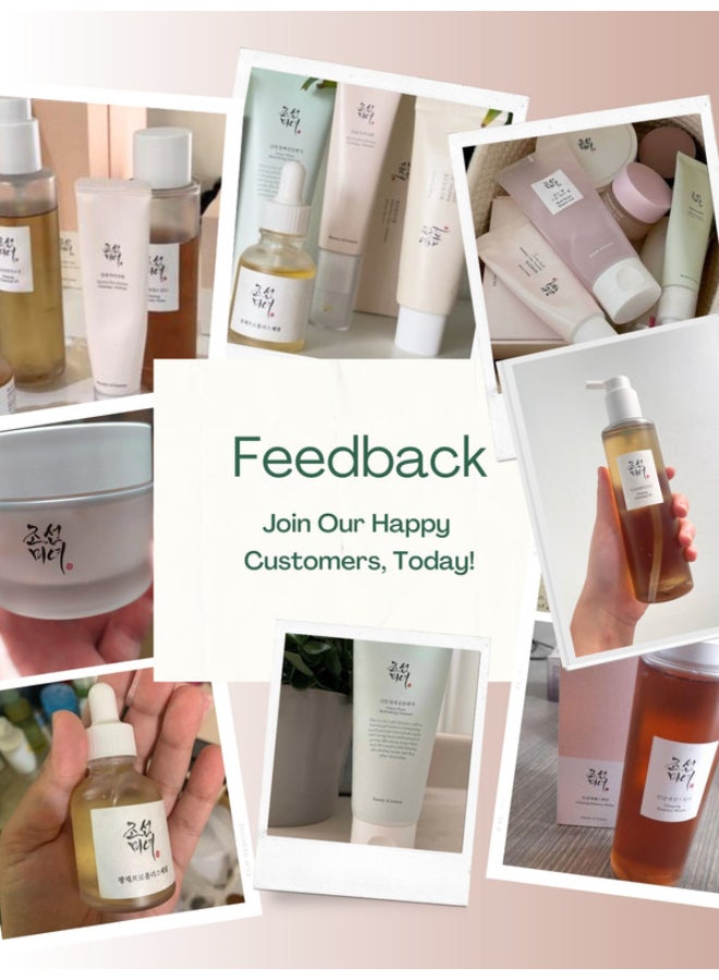 Beauty of Joseon Optimal Collection for Glowing Skin Cleansing Oil Cleansing Foam Essence Water Revive Eye Serum Glow Serum Dynasty Cream Sunscreen Rice Probiotics SPF50+ PA++++ 560grams - Image 3