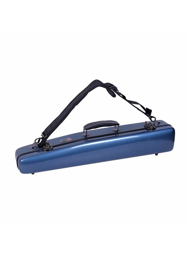Crossrock Straight Soprano Saxophone Case, Fiberglass Hardshell With Backpack Straps, Blue (CRF1000SSBL) - Image 1
