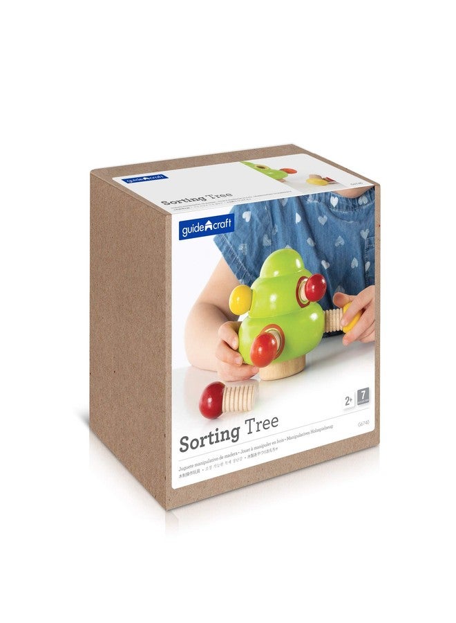 Guidecraft Sorting Tree - 6 Piece Educational Toy Set for Children, Kid's Wooden Shape-Matching Game, Early Development Learning Toy for Toddlers - Image 2