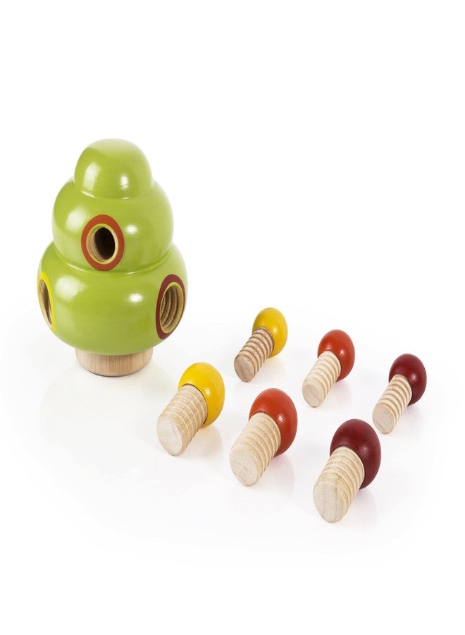 Guidecraft Sorting Tree - 6 Piece Educational Toy Set for Children, Kid's Wooden Shape-Matching Game, Early Development Learning Toy for Toddlers - Image 5