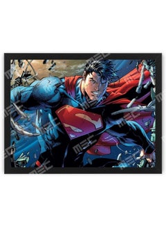 Superman Design Poster Frame 21x30 Cm