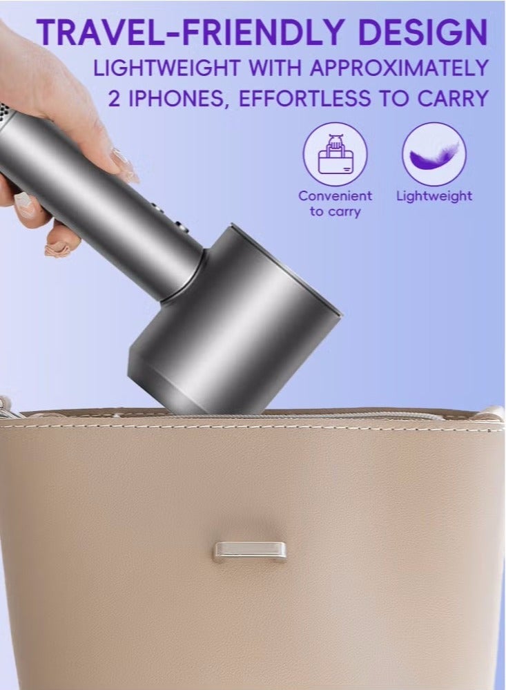 general High Speed Ionic Hair Dryer 1300W Supersonic Professonal Ionic Blow Dryer Thermo-Control Hairdryer Brushless Motor Fast Drying Low Noise Design for Home Travel Salon - Image 4