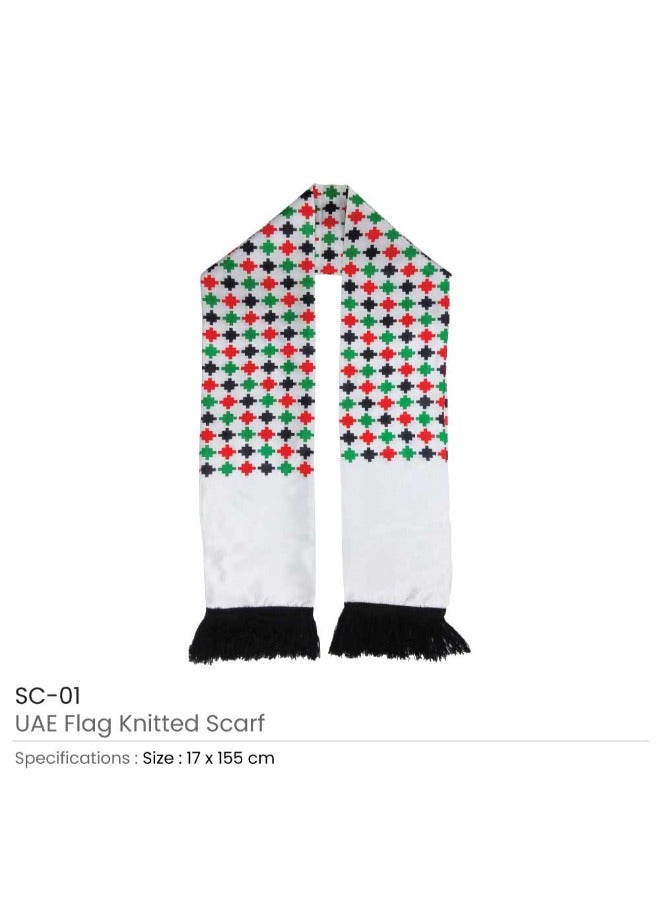 بيفت علم الإمارات العربية المتحدة وشاح محبوك طقم من 1 - Image 1