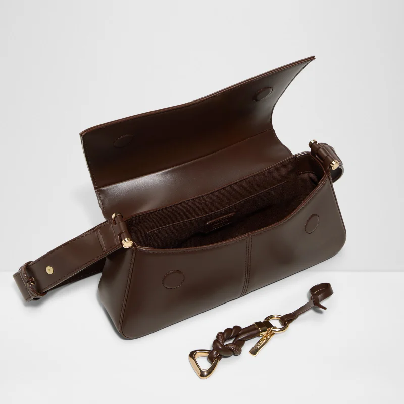 Aldo  Aldo Womens Brown Magnetic Snap Sling Bag for Women | Best Price UAE