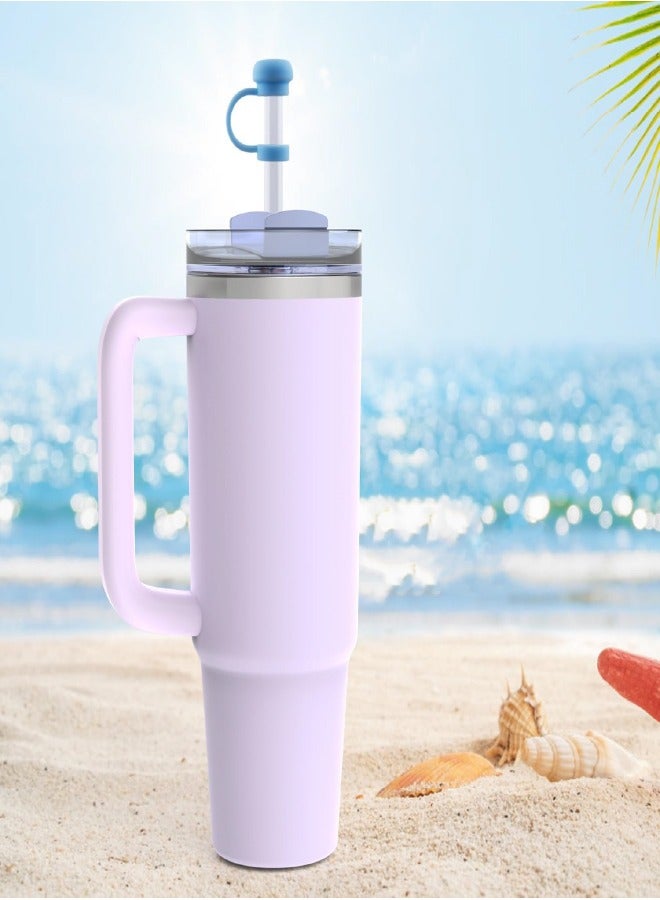 6Pcs Straw Topper Cap for Stanley Tumbler 40-20 oz, 0.4in 10mm Soft Silicone Straw Covers for Stanley Cup Accessories, Dust-proof and Leak-proof Reusable Drinking Straw Tips Lids - Image 5