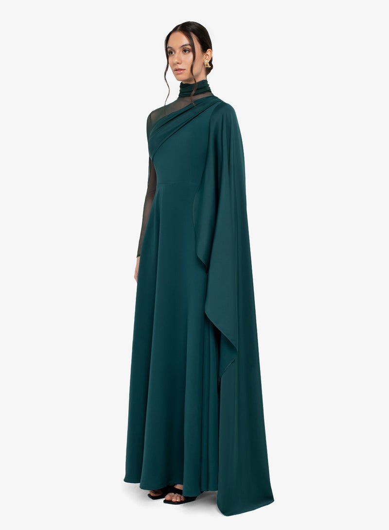 CHASE Draped Sleeve Maxi Dress - Image 2