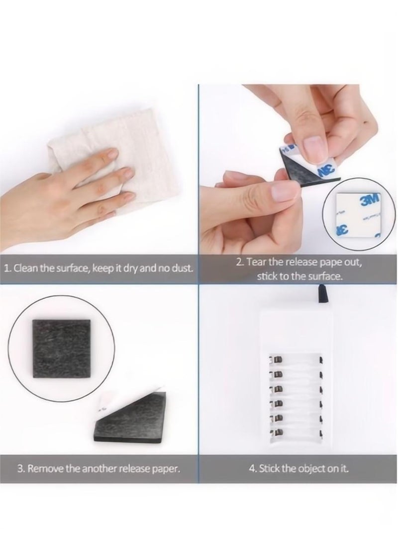 Generic - 50 Pack Square Double Sided Foam Adhesive Tape Black, Eva foam double-sided adhesive, foam foam nail free adhesive, double sided foam pads - Image 1
