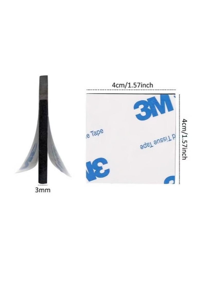 Generic - 50 Pack Square Double Sided Foam Adhesive Tape Black, Eva foam double-sided adhesive, foam foam nail free adhesive, double sided foam pads - Image 1