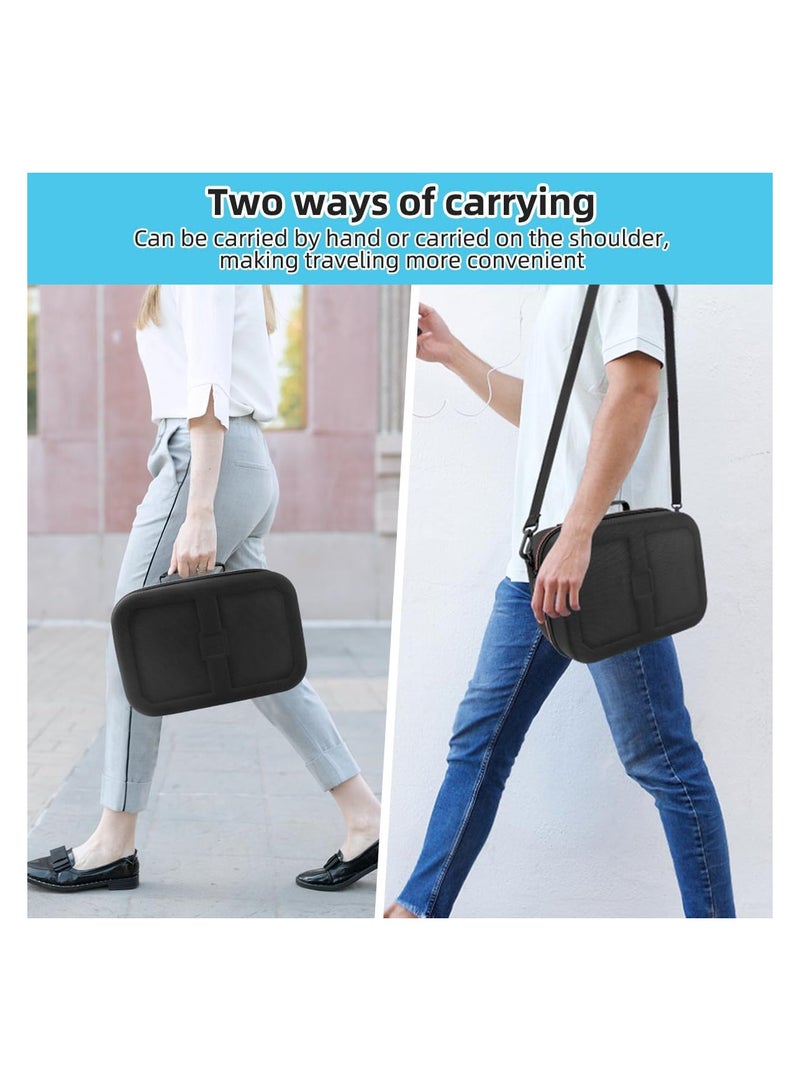 Storage Case Compatible with Switch/Switch OLED, Portable Travel All Protective Hard Messenger Bag, Soft Lining 18 Games Carrying Case for Switch Console Pro Controller & Accessories