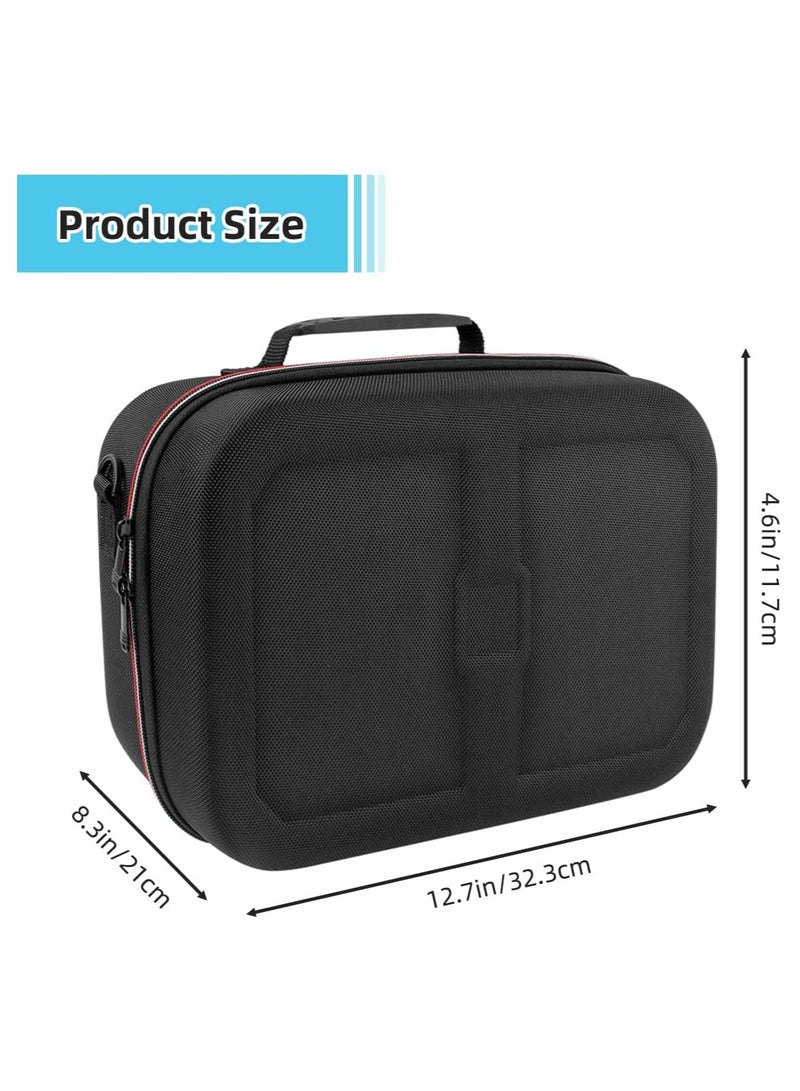 Storage Case Compatible with Switch/Switch OLED, Portable Travel All Protective Hard Messenger Bag, Soft Lining 18 Games Carrying Case for Switch Console Pro Controller & Accessories